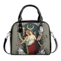 Hecate Purse - Moon Goddess - Triple Goddess Shoulder Handbag - Red Dress - Holiday Pagan