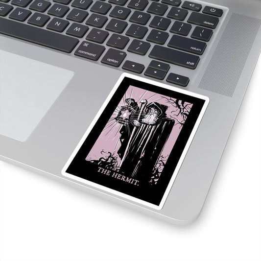 The Hermit Sticker - Vinyl Tarot Sticker - Pastel Goth Sticker - Kiss-Cut Stickers