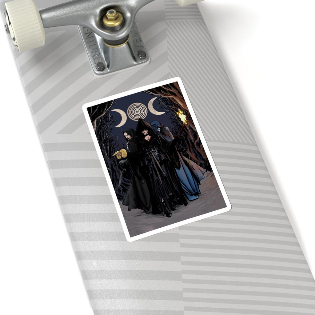 Hecate Sticker - Moon Goddess Sticker - Gothic Vinyl Sticker - Kiss-Cut Stickers
