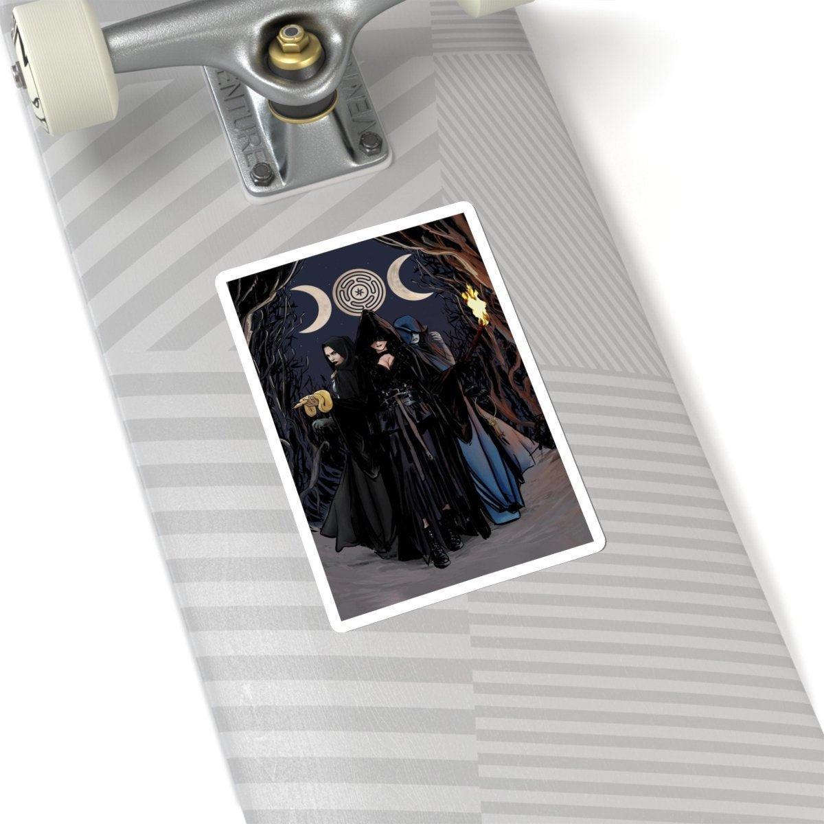 Hecate Sticker - Moon Goddess Sticker - Gothic Vinyl Sticker - Kiss-Cut Stickers