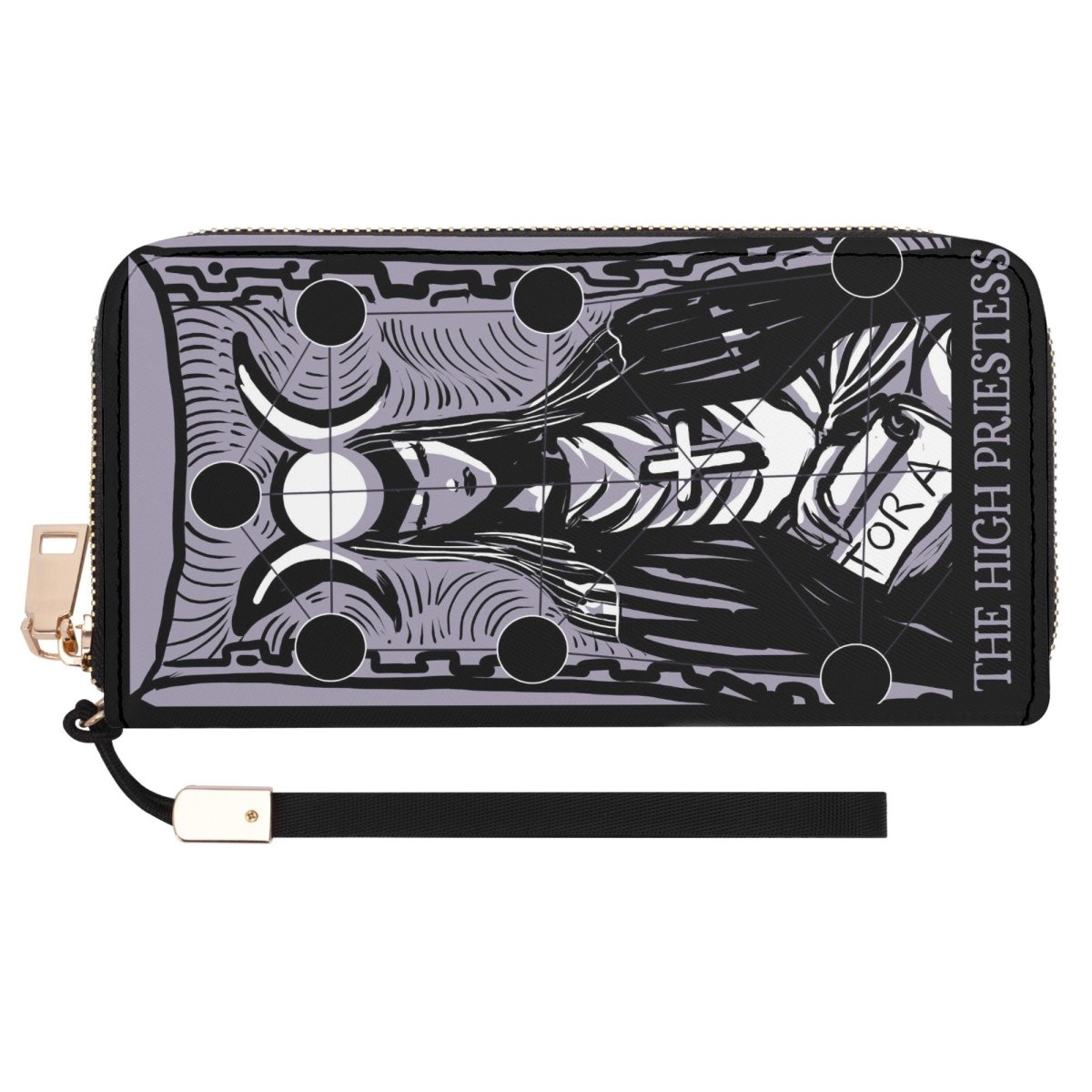 Purple Tarot Wallet - The High Priestess - Purple Casual Clutch Wallet - Pastel Goth