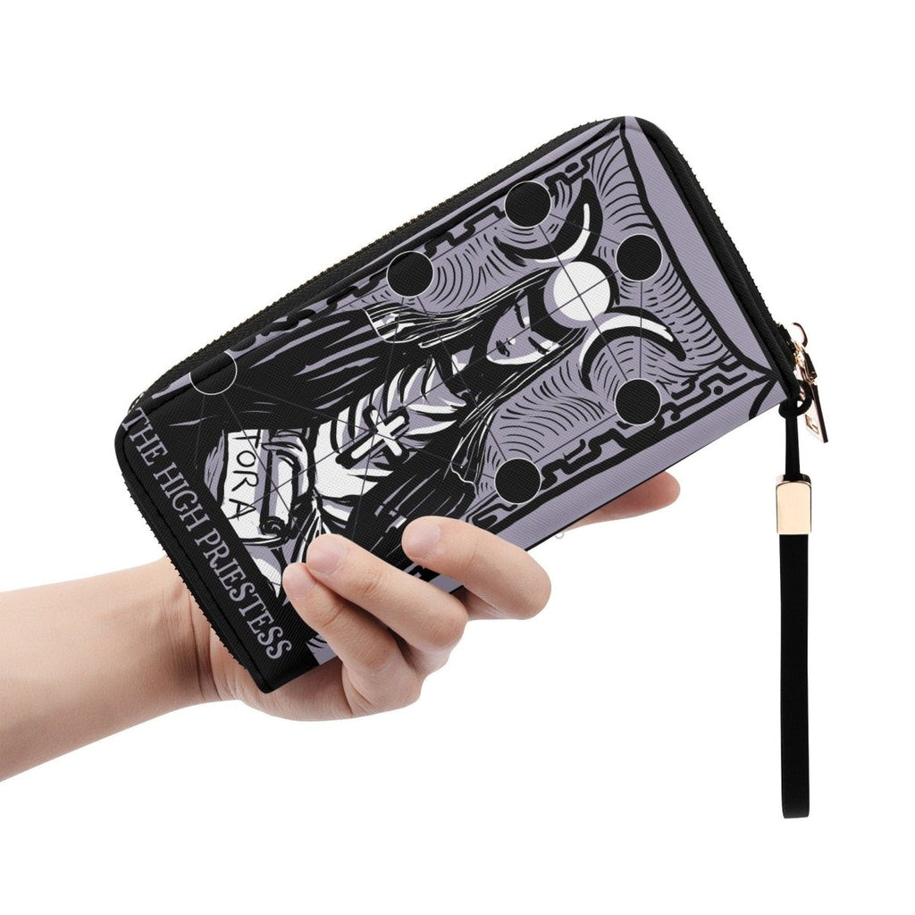 Purple Tarot Wallet - The High Priestess - Purple Casual Clutch Wallet - Pastel Goth