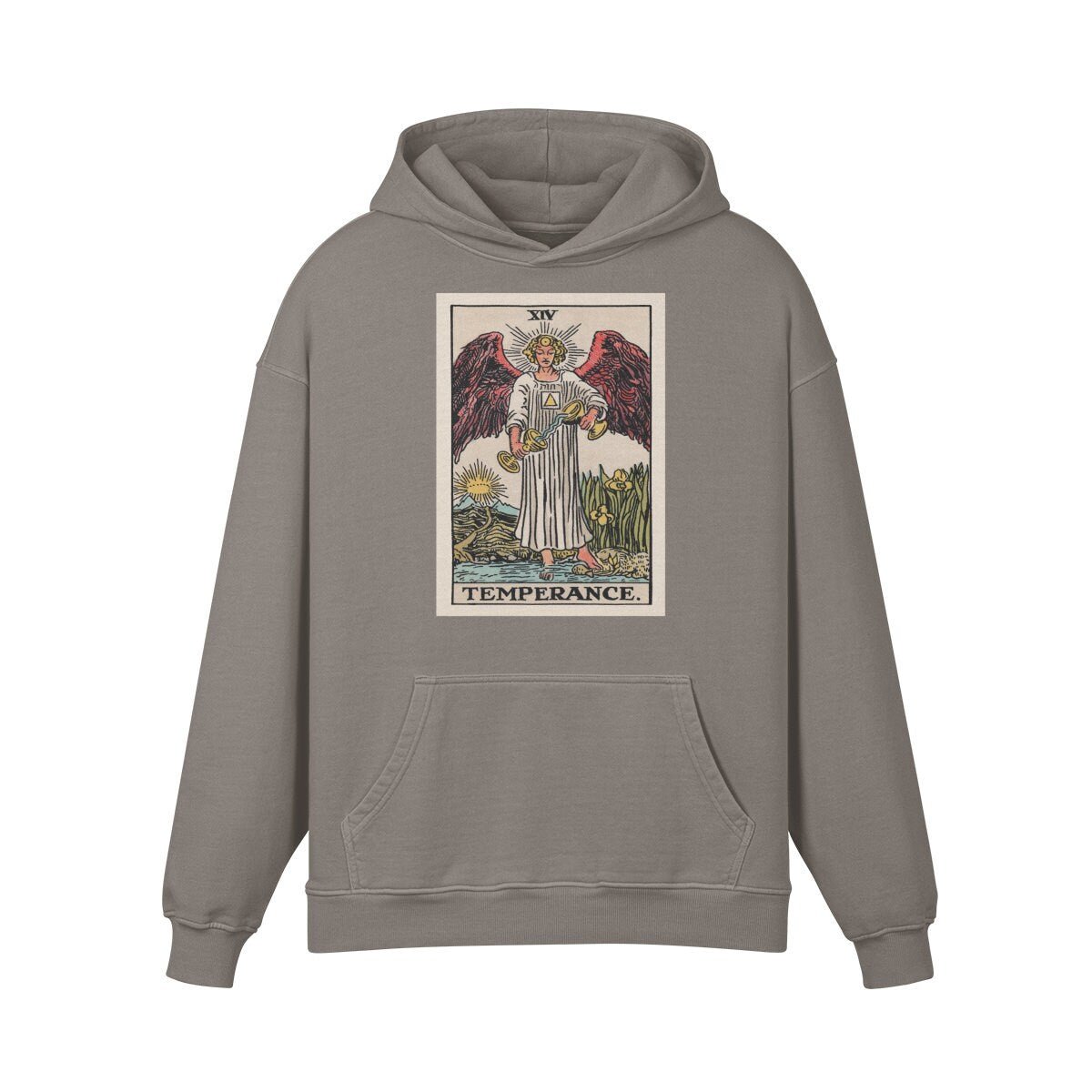 Vintage Tarot Hoodie - Temperance Tarot Sweatshirt - Witchy Hoodie
