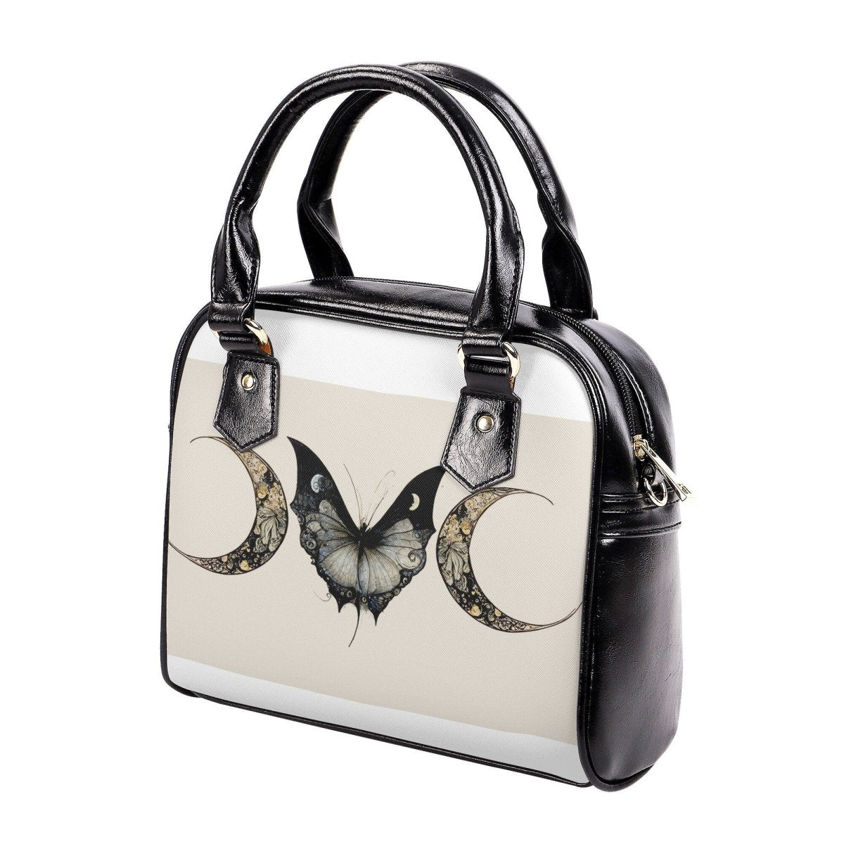 Goth Butterfly Handbag - Dark Cottagecore Purse - Dark Academia Shoulder Handbag