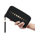 Gold Moon Phase Wallet - Boho Clutch Wallet -