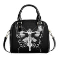 Life Flapper Handbag - Vintage Art Handbag - Black and White Retro Shoulder Handbag
