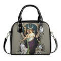 Hecate Handbag - Moon Goddess - Purple Dress - Gothic Shoulder Handbag