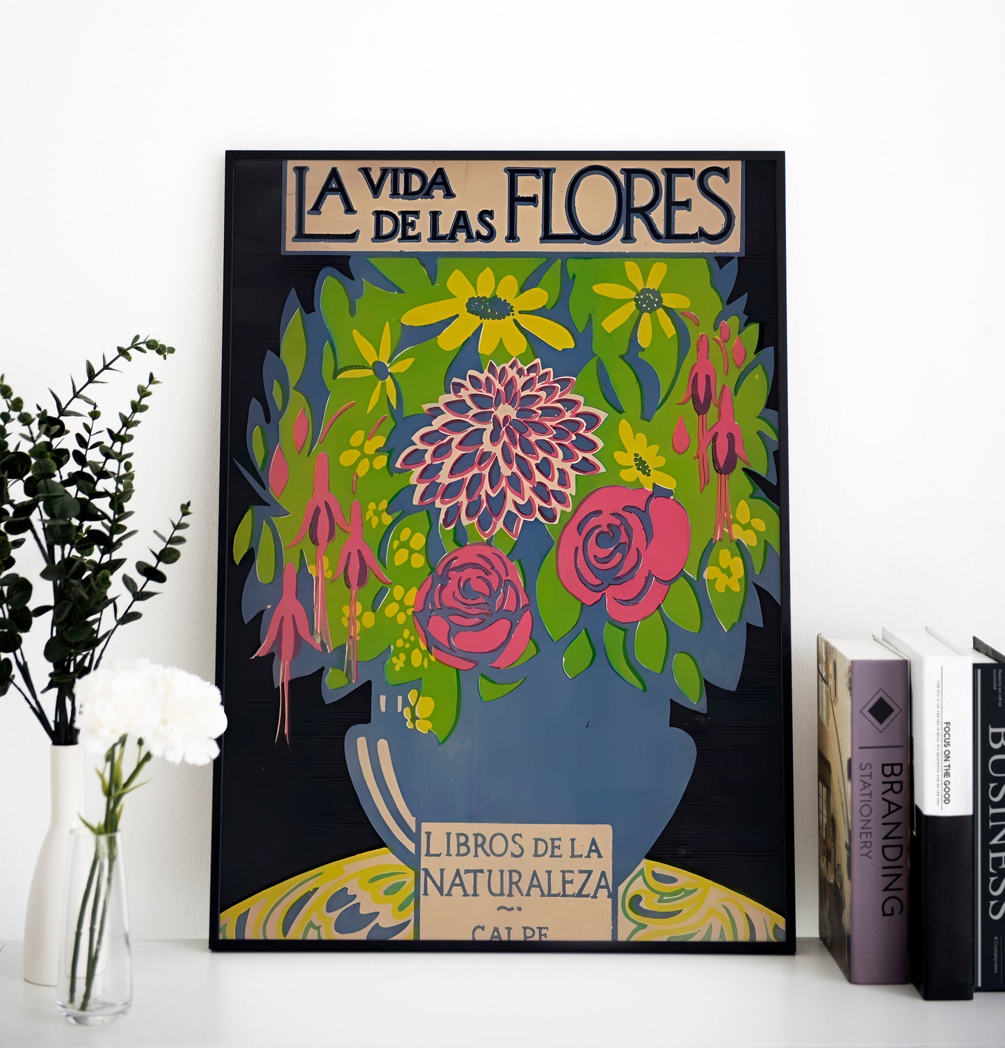 Floral Art Nouveau Cover - Vintage Book Cover Print - Art Nouveau Poster - Flores - Floral Print Bohemian Print by DesignBohemian
