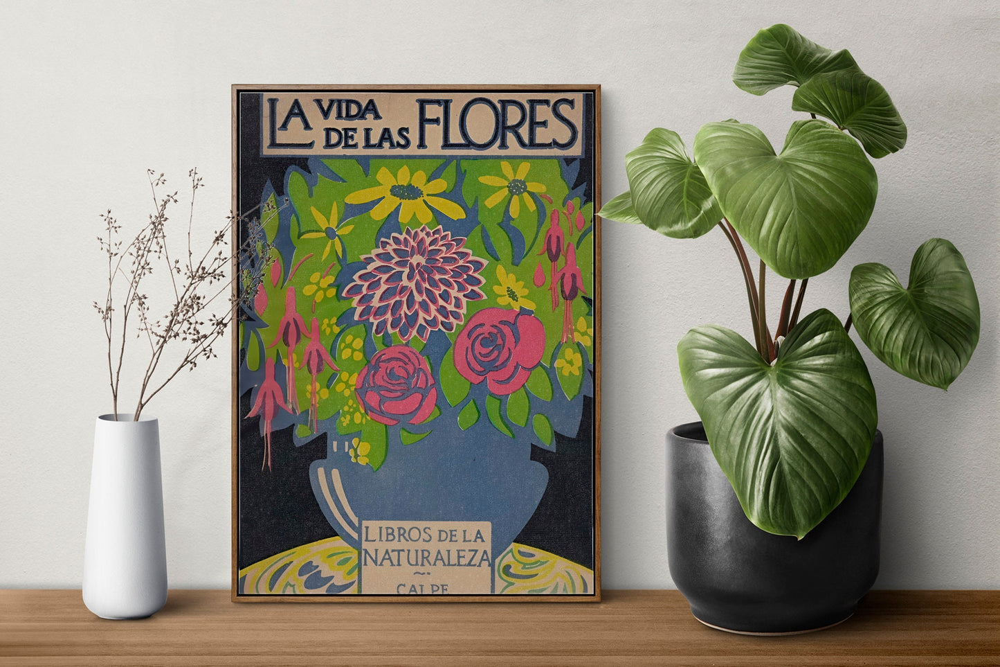 Floral Art Nouveau Cover - Vintage Book Cover Print - Art Nouveau Poster - Flores - Floral Print Bohemian Print by DesignBohemian