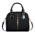 Moon Phase Handbag - Gold Moon Phase - Black Adjustable Shoulder Handbag