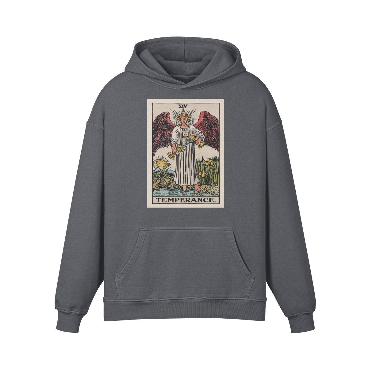 Vintage Tarot Hoodie - Temperance Tarot Sweatshirt - Witchy Hoodie