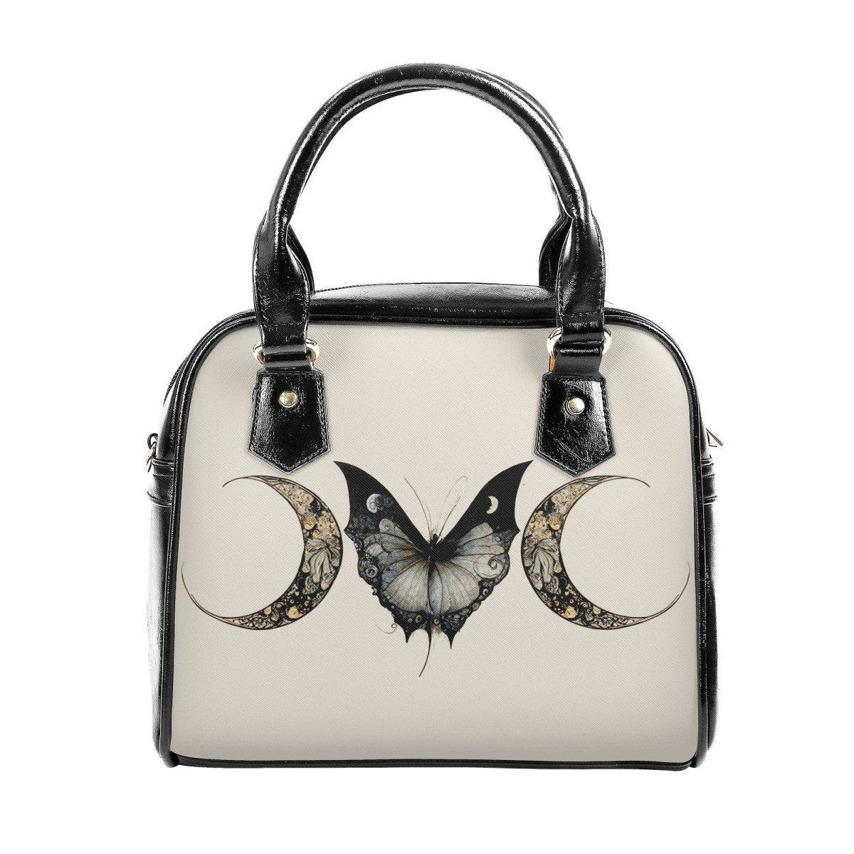 Goth Butterfly Handbag - Dark Cottagecore Purse - Dark Academia Shoulder Handbag