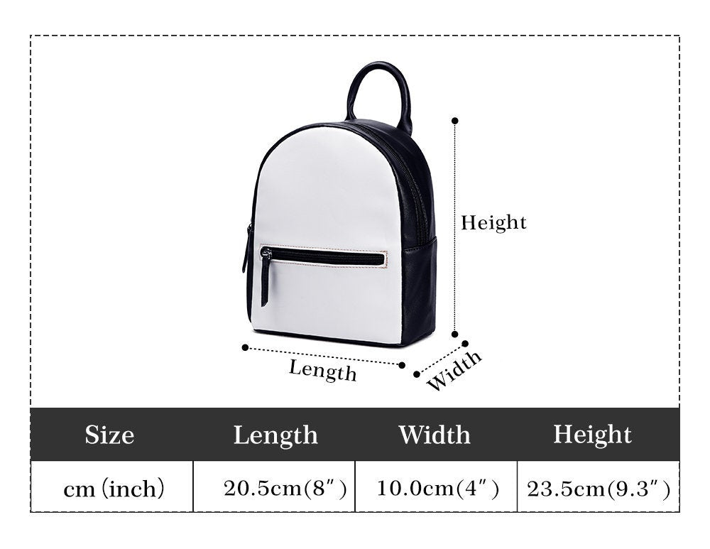 Small Goth Backpack - Black and Pink Travel Bag - Witchy Gothic Bag - Mini Backpack