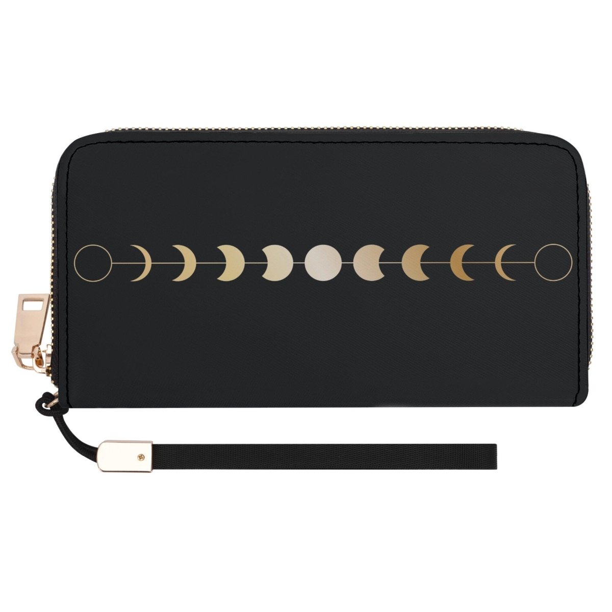 Gold Moon Phase Wallet - Boho Clutch Wallet -