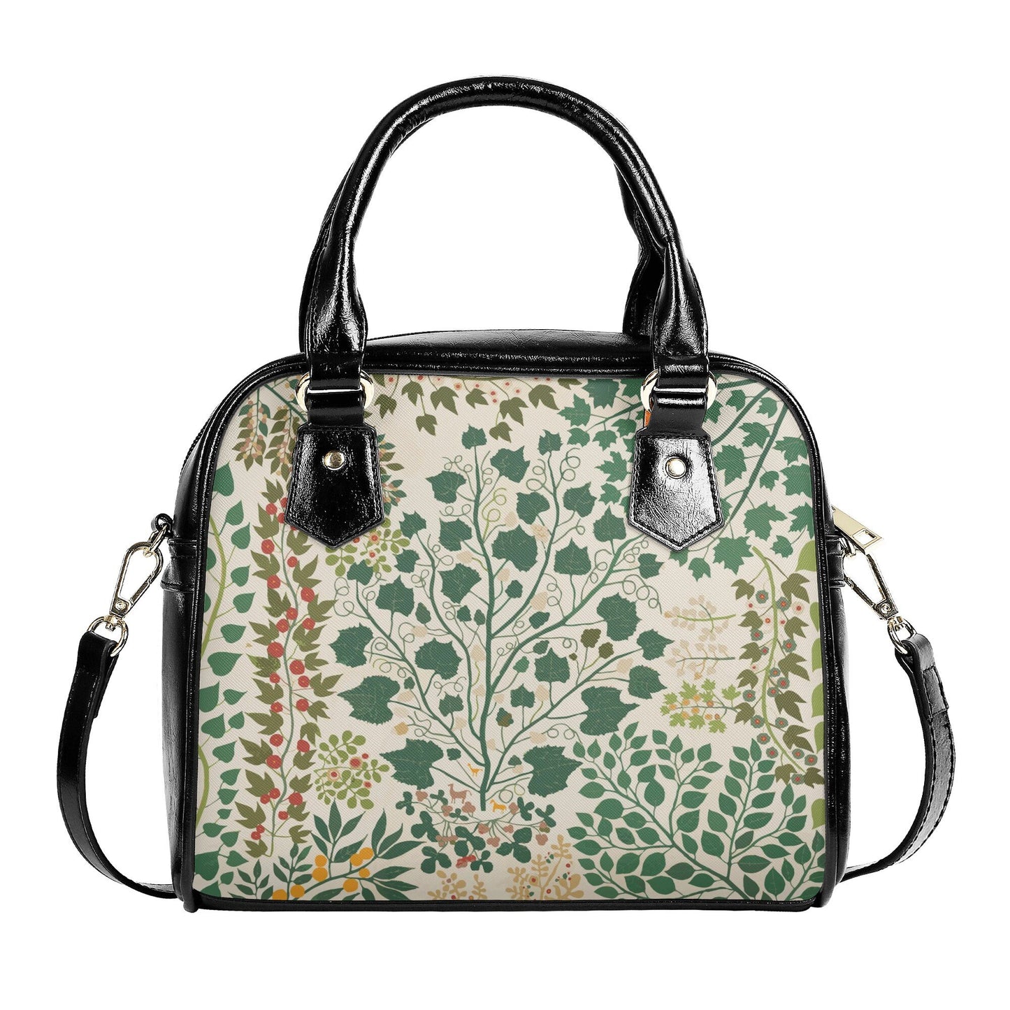 Alternative Purse - Witchy Purse - Tree of Life - Green Handbag - Vegan Leather Shoulder Handbag