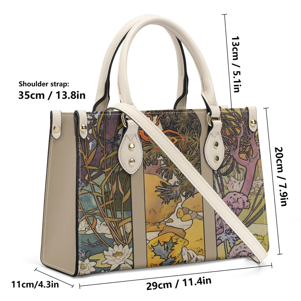 Art Nouveau Purse - Mucha Handbag - Luxury Vegan Leather - With Shoulder Strap