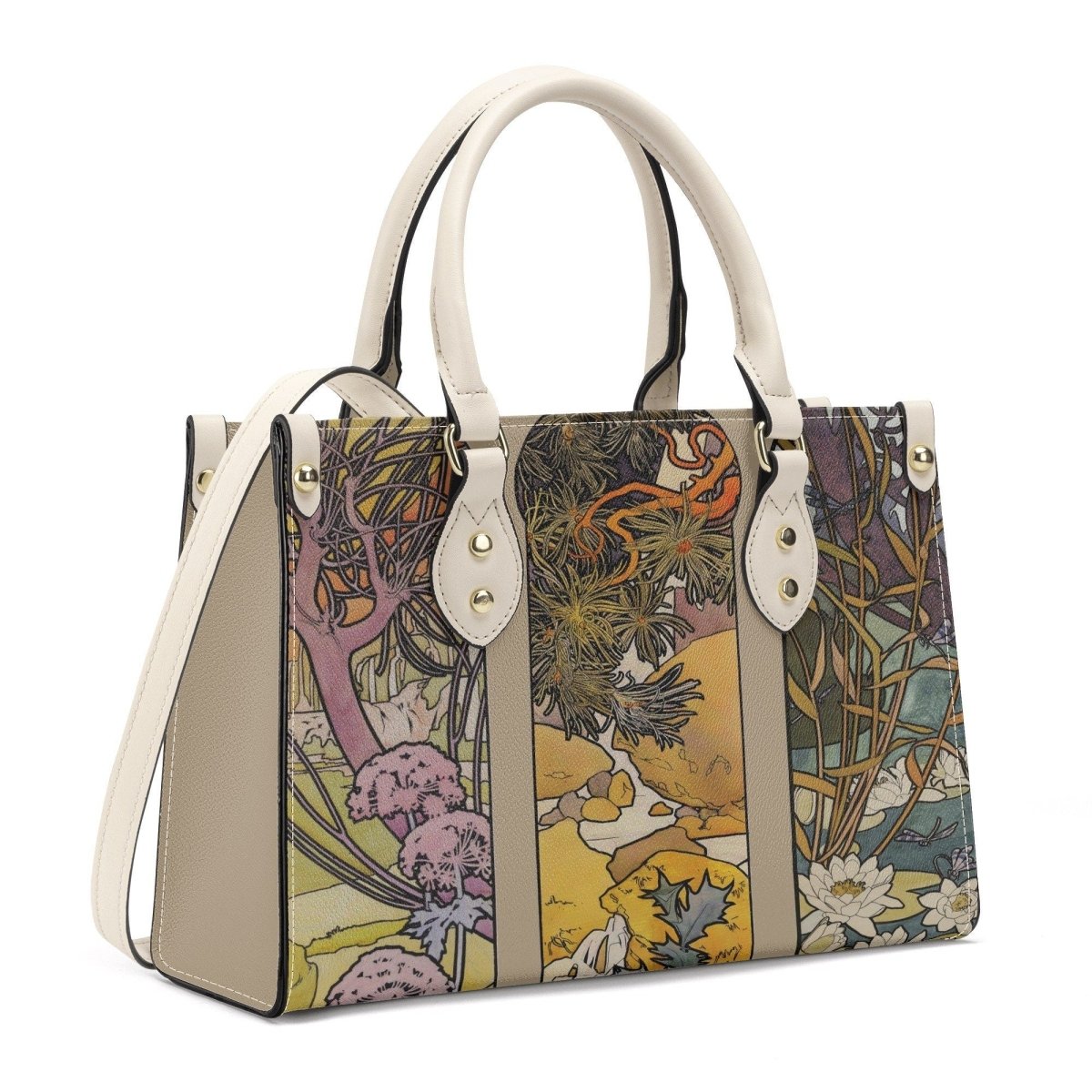 Art Nouveau Purse - Mucha Handbag - Luxury Vegan Leather - With Shoulder Strap