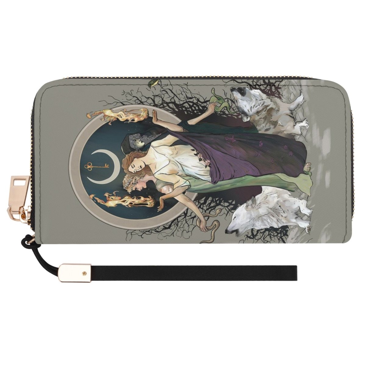 Hecate Wallet - Witchy Purse - Vegan Leather Wallet - Moon Goddess Clutch