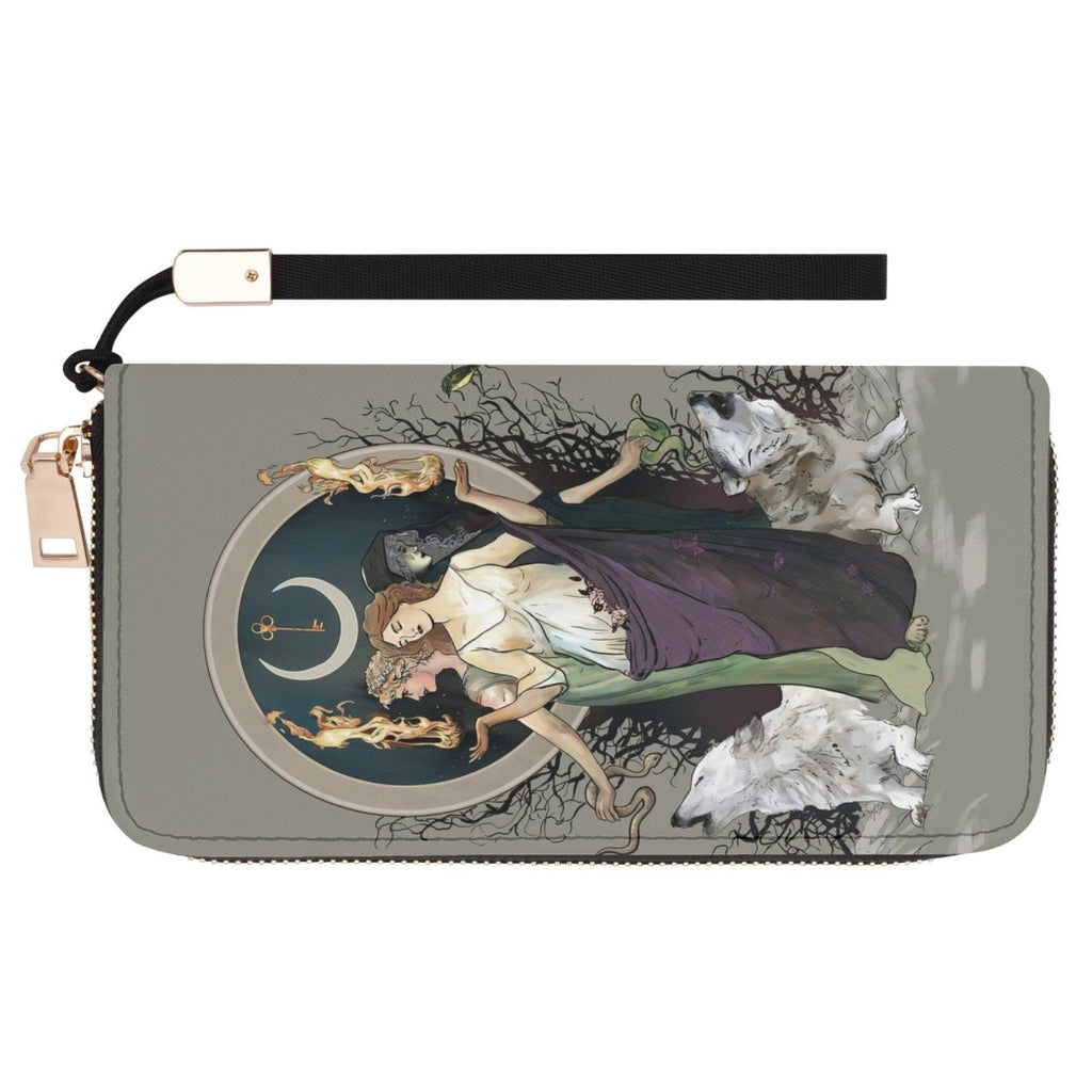 Hecate Wallet - Witchy Purse - Vegan Leather Wallet - Moon Goddess Clutch