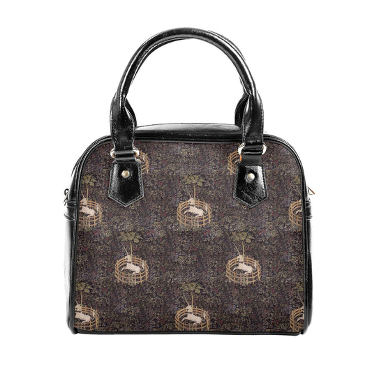 Vintage Unicorn Handbag - Millefleur Purse - Medieval Bag - Unicorn in Captivity - Faux Leather