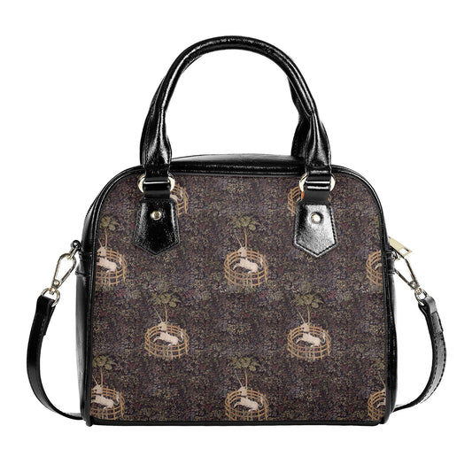 Vintage Unicorn Handbag - Millefleur Purse - Medieval Bag - Unicorn in Captivity - Faux Leather