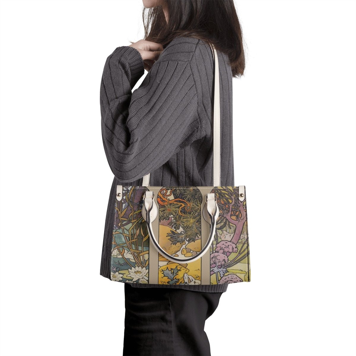 Art Nouveau Purse - Mucha Handbag - Luxury Vegan Leather - With Shoulder Strap
