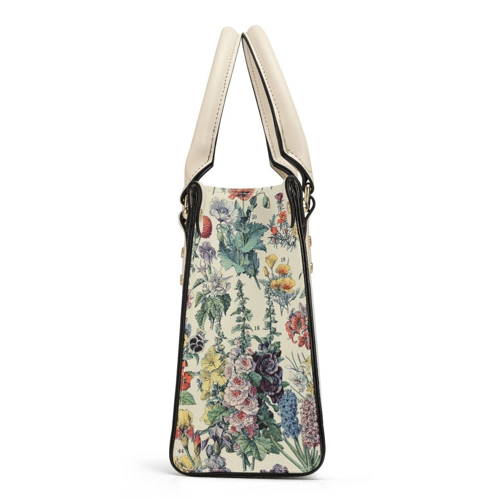 Millot Handbag - Vintage Floral Purse - Luxury Vegan Leather - With Shoulder Strap