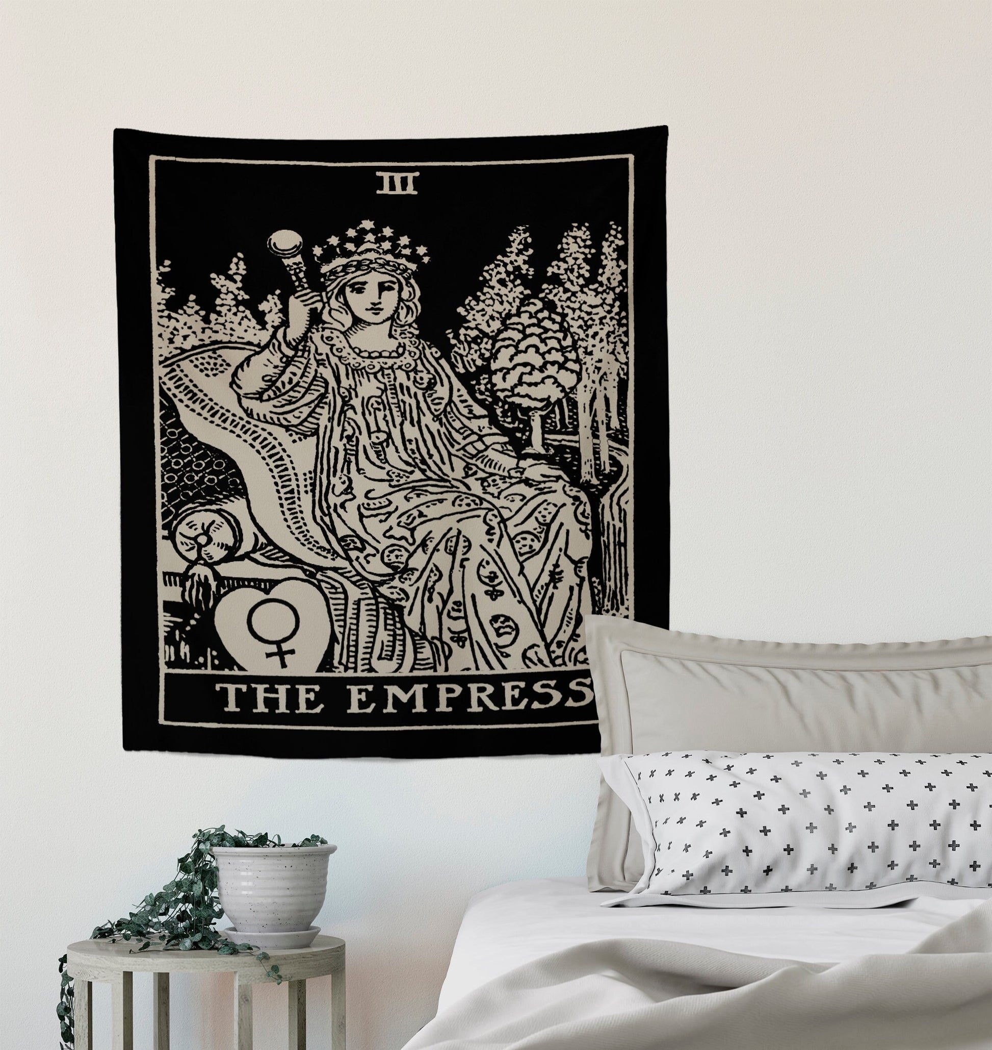 The Empress Tarot Card Tapestry - Rider Waite Smith Design