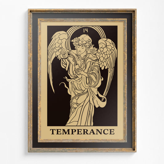Art Nouveau Temperance Tarot Card Print