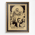Art Nouveau King of Pentacles Tarot Card Print