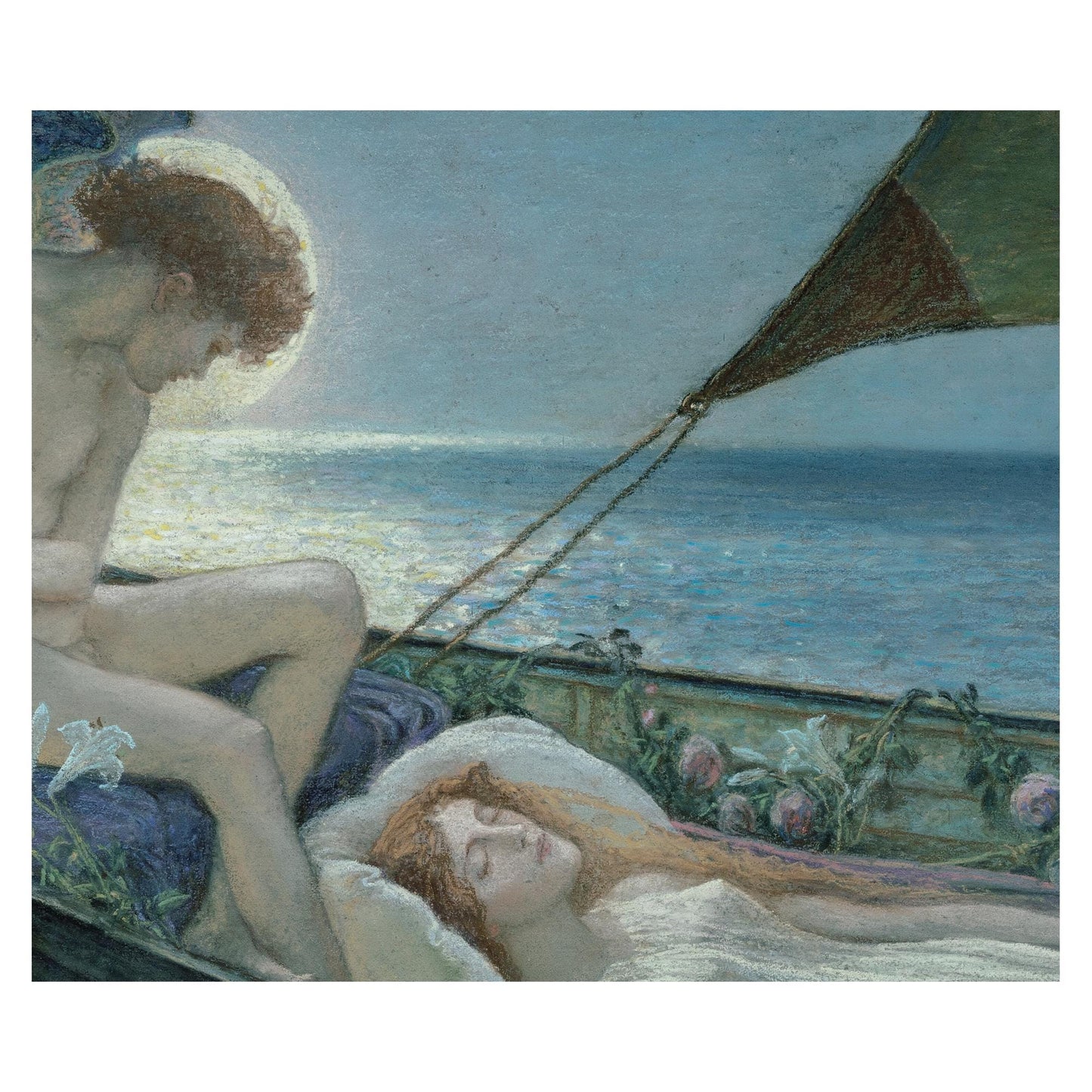 A Dream, Voyage de R-ve - Walter Crane Print Bohemian Angel Print - Large Artwork