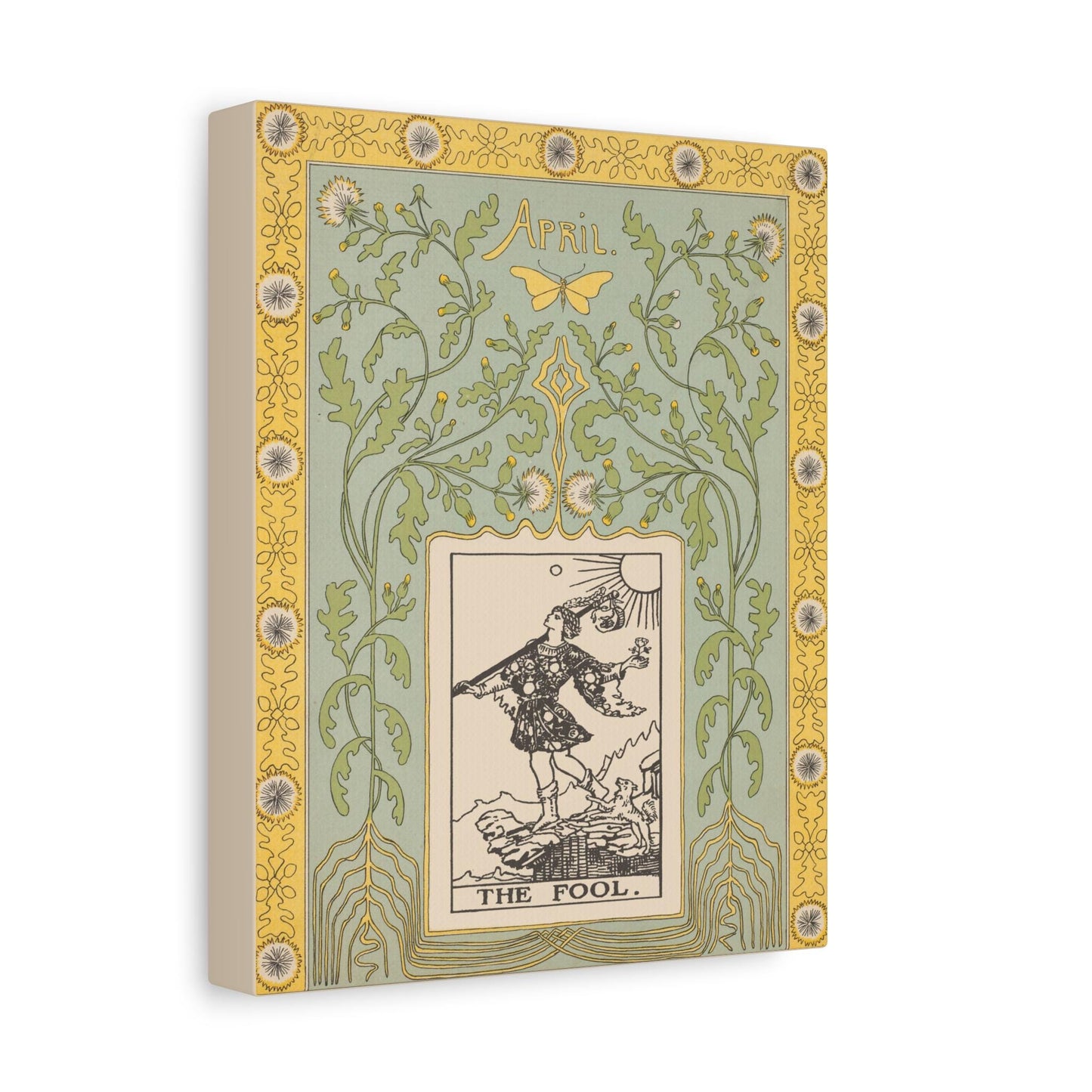 Art Nouveau Tarot Canvas: The Fool Card Wall Art by DesignBohemian