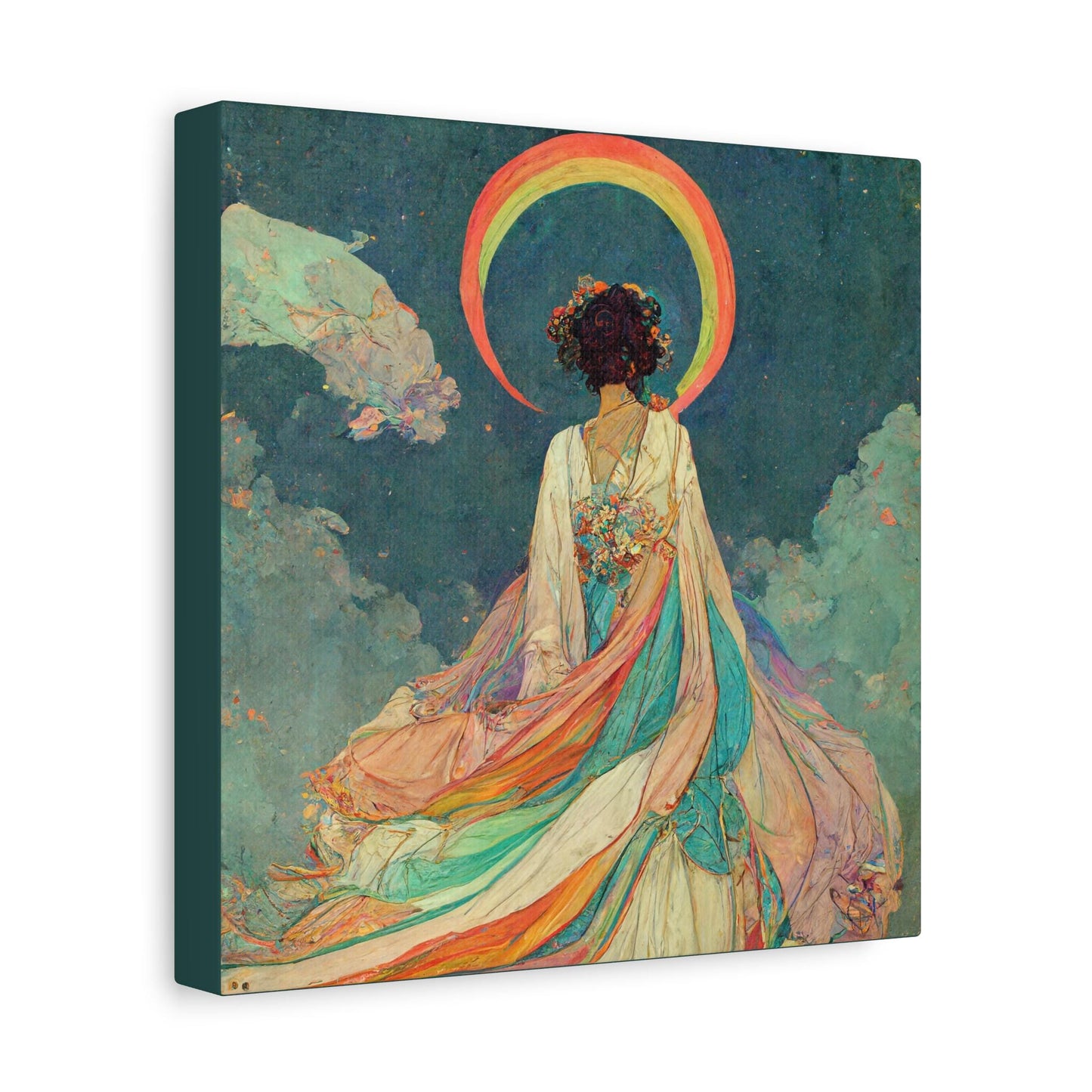 Dreamy Rainbow Canvas Art Print, Vibrant Wall Decor, Colorful Boho Decor, Gift for Art Lovers, Home Wall Art, Inspirational Artwork by DesignBohemian