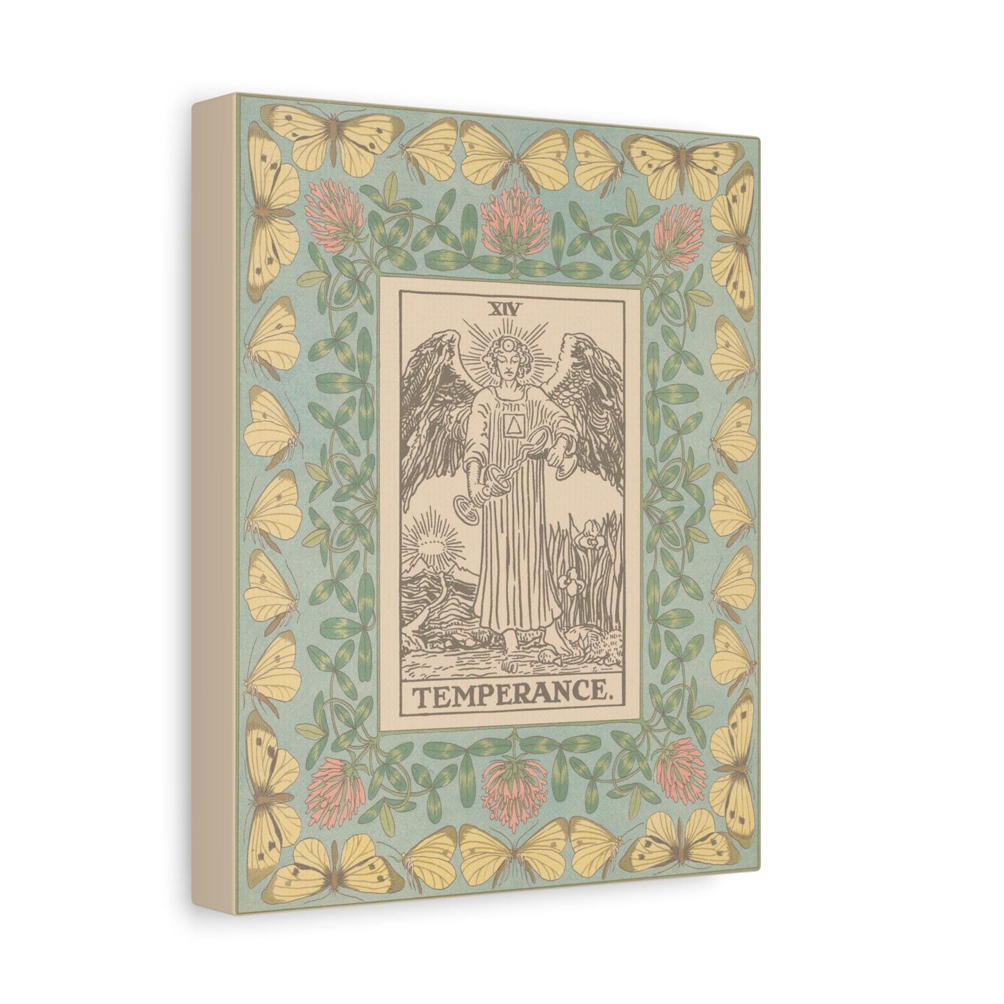 Temperance Tarot Canvas Art Print: Art Nouveau Card by DesignBohemian