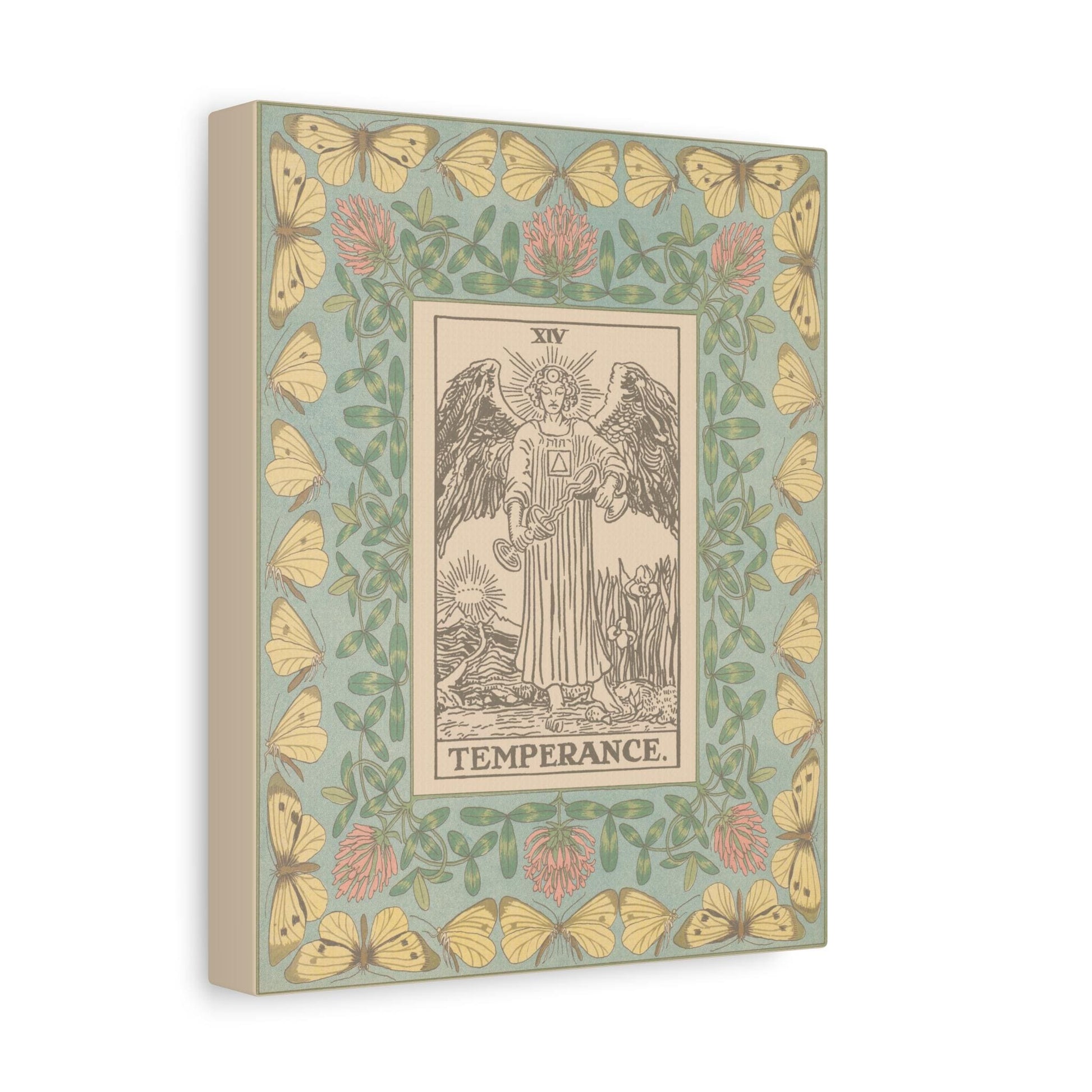 Temperance Tarot Canvas Art Print: Art Nouveau Card by DesignBohemian