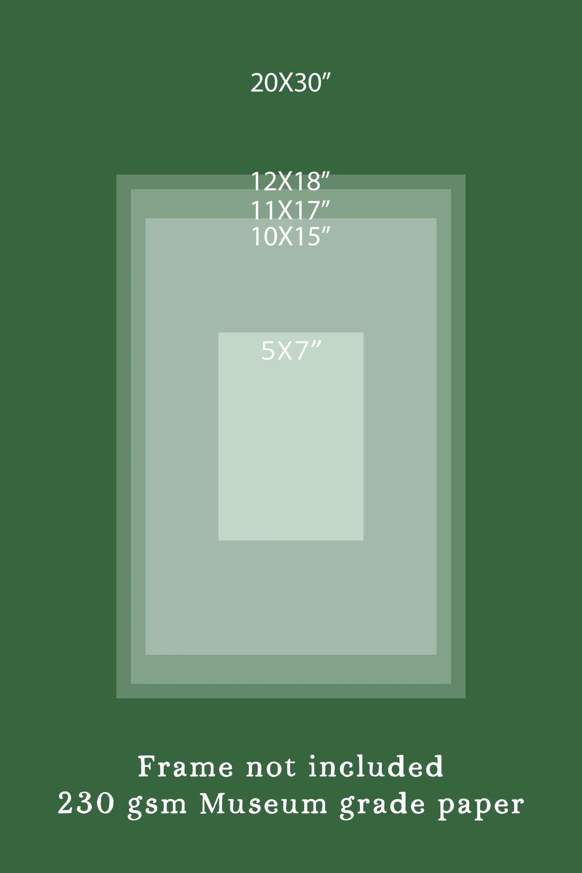 Knight of Cups Tarot Print: Floral Nouveau Vintage Art - Blue and Yellow