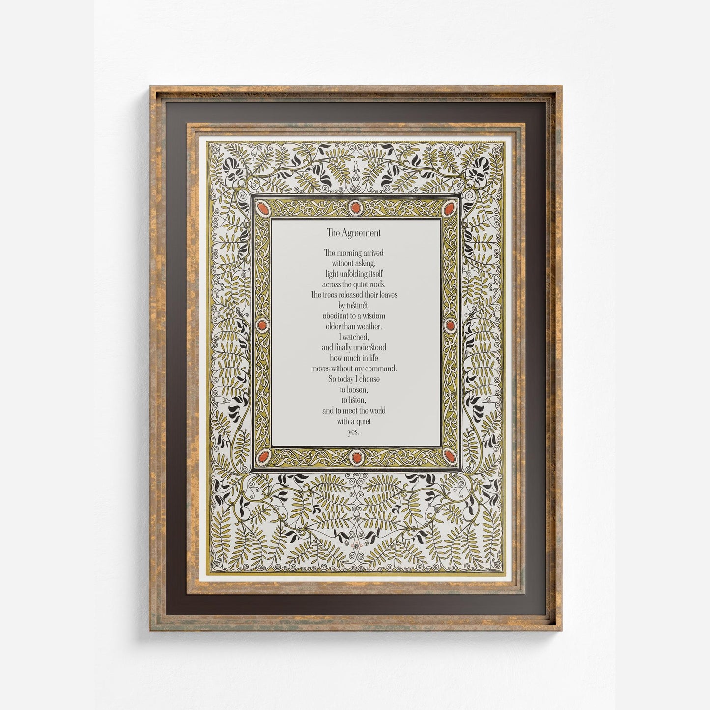 The Agreement Poem - Fall Poetry - Falling Leaves Poem by DesignBohemian