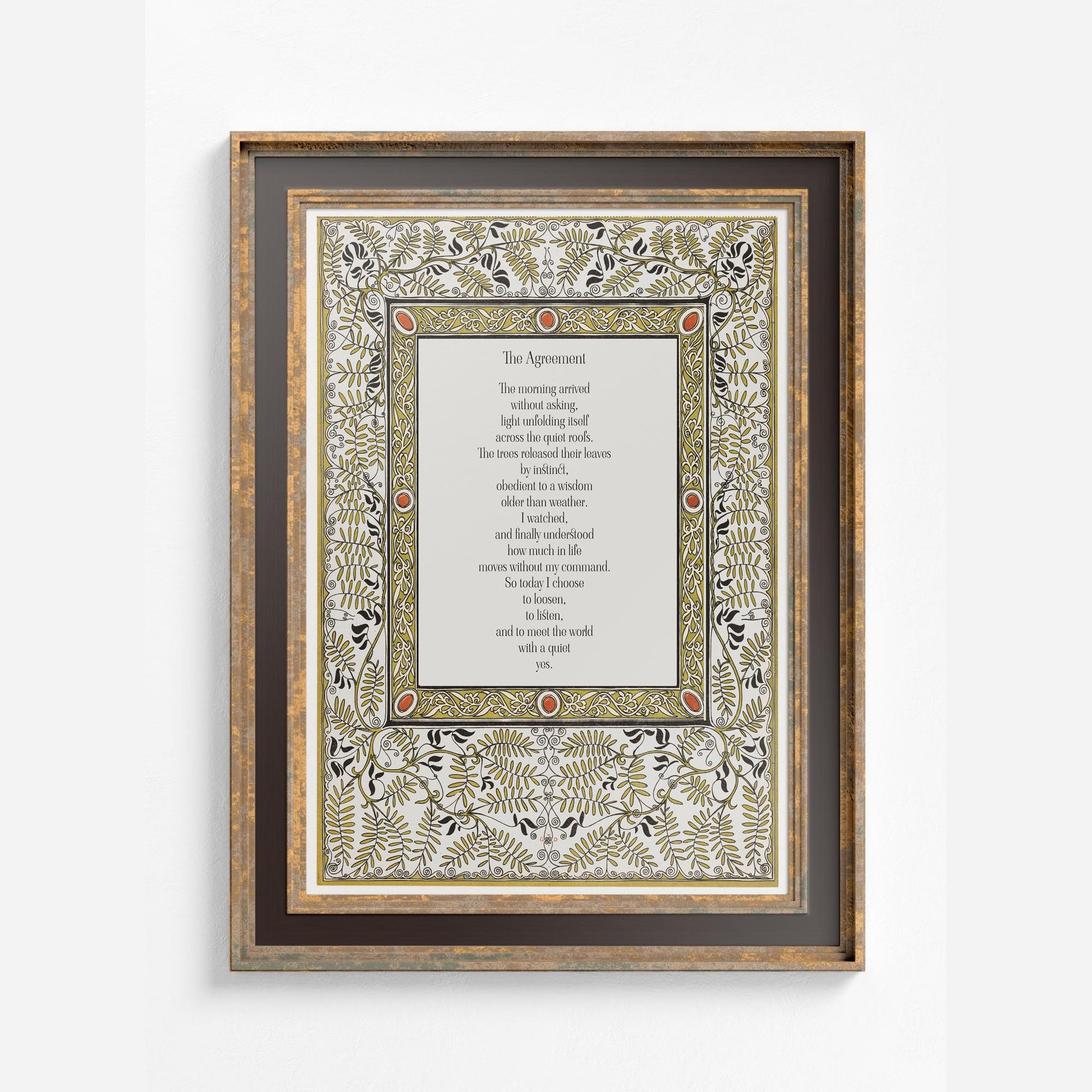 The Agreement Poem - Fall Poetry - Falling Leaves Poem by DesignBohemian