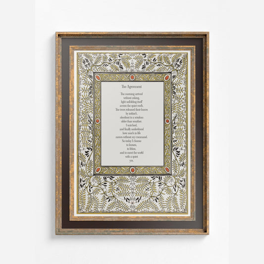 The Agreement Poem - Fall Poetry - Falling Leaves Poem by DesignBohemian