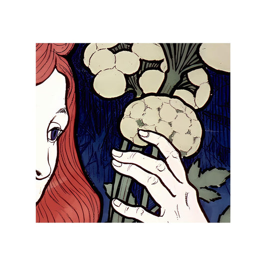 Art Nouveau Botanical Portrait Print - Bohemian Goddess Artwork