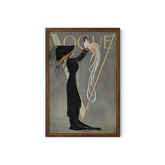 Vintage Magazine Art Print: Bohemian Goddess Artwork