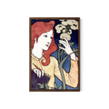 Art Nouveau Botanical Portrait Print - Bohemian Goddess Artwork