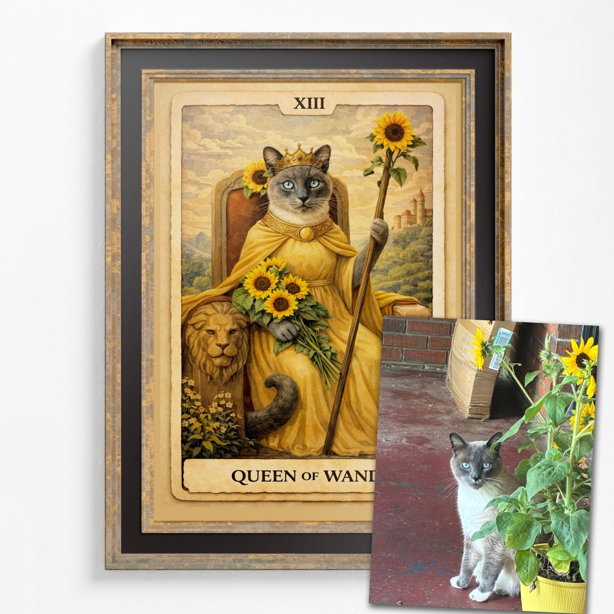 Custom Tarot Card Portrait, Papercut Style Illustration, Personalized Photo Art (Digital File)