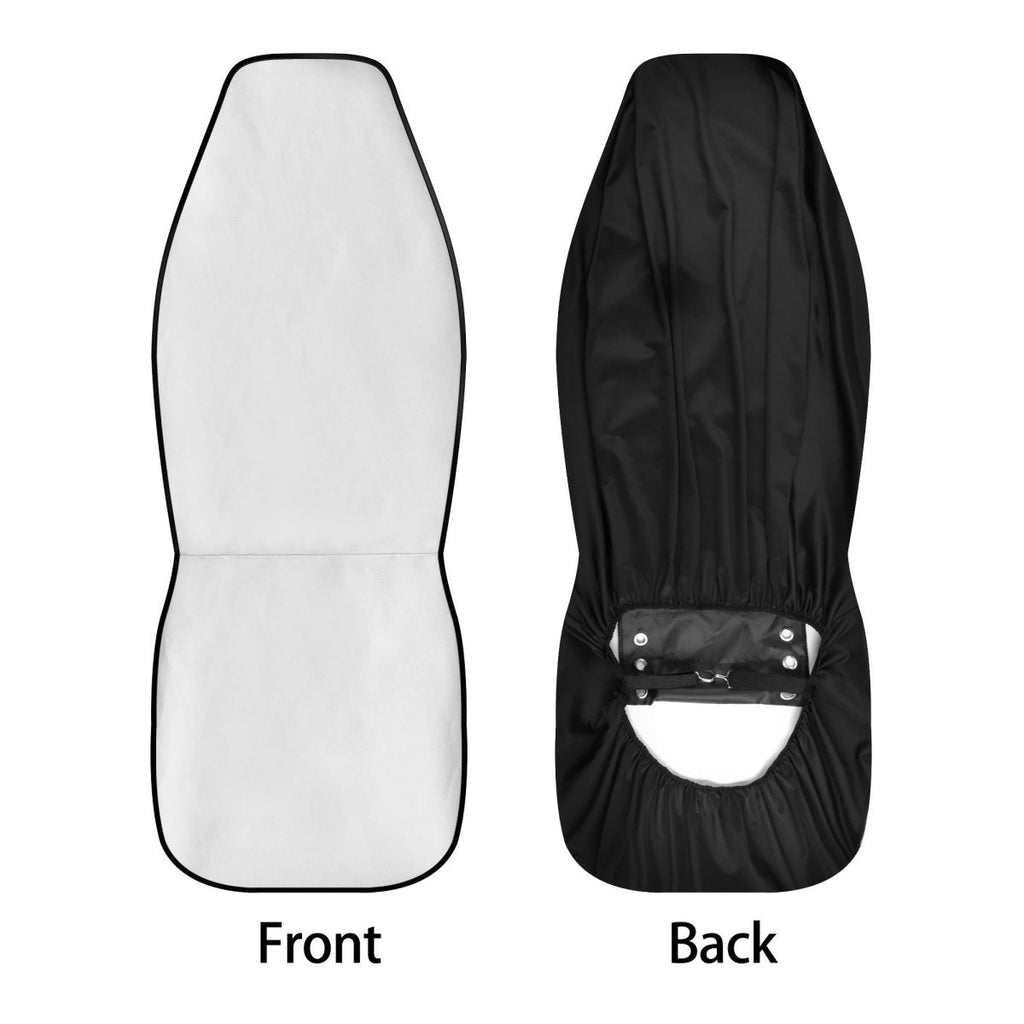 Moody Floral Car Seat Covers – Black Beige Vintage Style (Set of 2)