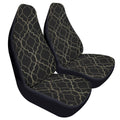 Black Gold Moody Car Seat Covers – Vintage Elegance Front Seat Set
