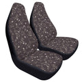 Dark Purple Ditsy Floral Car Seat Covers – Vintage Inspired Front Seat Set (2)