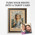 Custom Tarot Card Portrait, Papercut Style Illustration, Personalized Photo Art (Digital File)