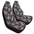 Y2K Goth Black Rose Car Seat Covers – Pink Floral Print (Set of 2)