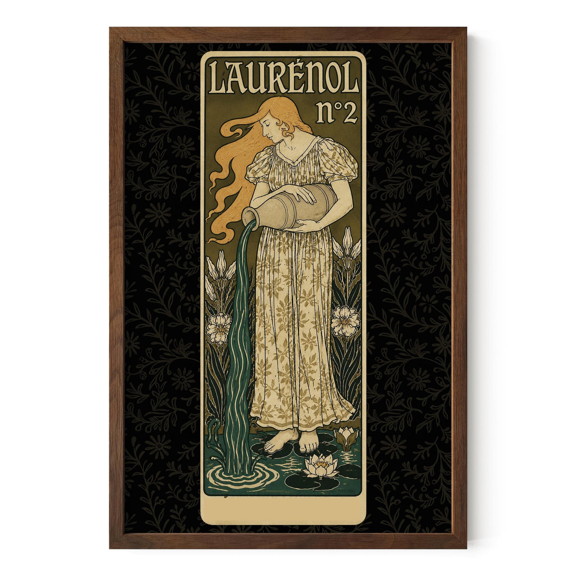 Vintage Advertising Art Print - Beige and Black Wall Decor - The Star Tarot