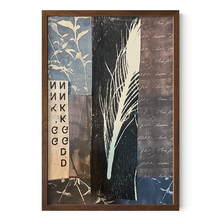Moody Collage - Dark Academia Art - Botanical Study Poster